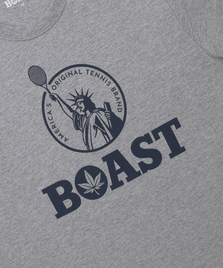Tee in Heather Grey