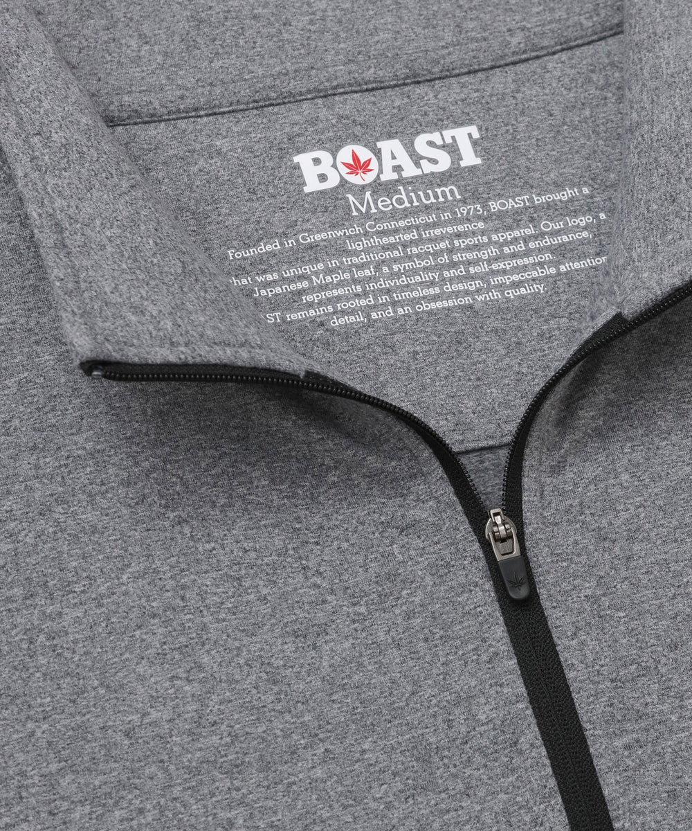 Greenwich Zip in Graphite Heather