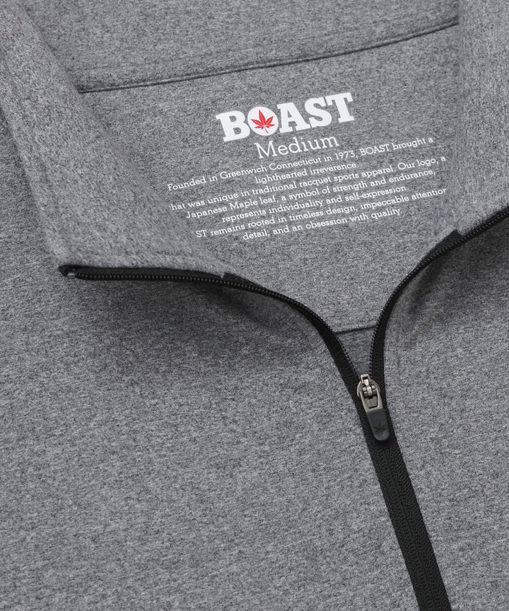 Greenwich Zip in Graphite Heather