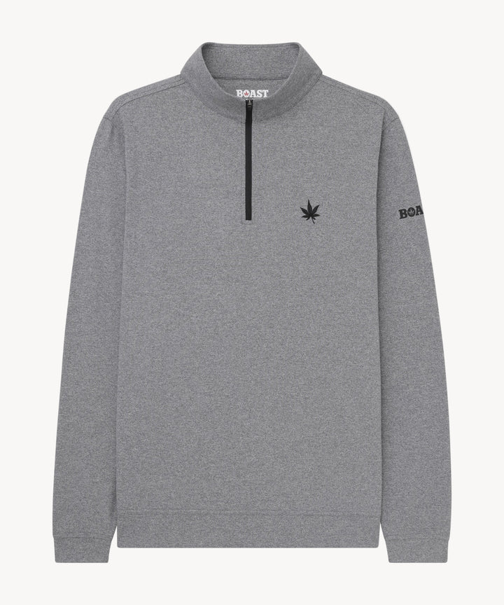 Greenwich Zip in Graphite Heather