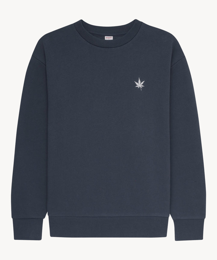 Fleece Crewneck in Vintage Blue
