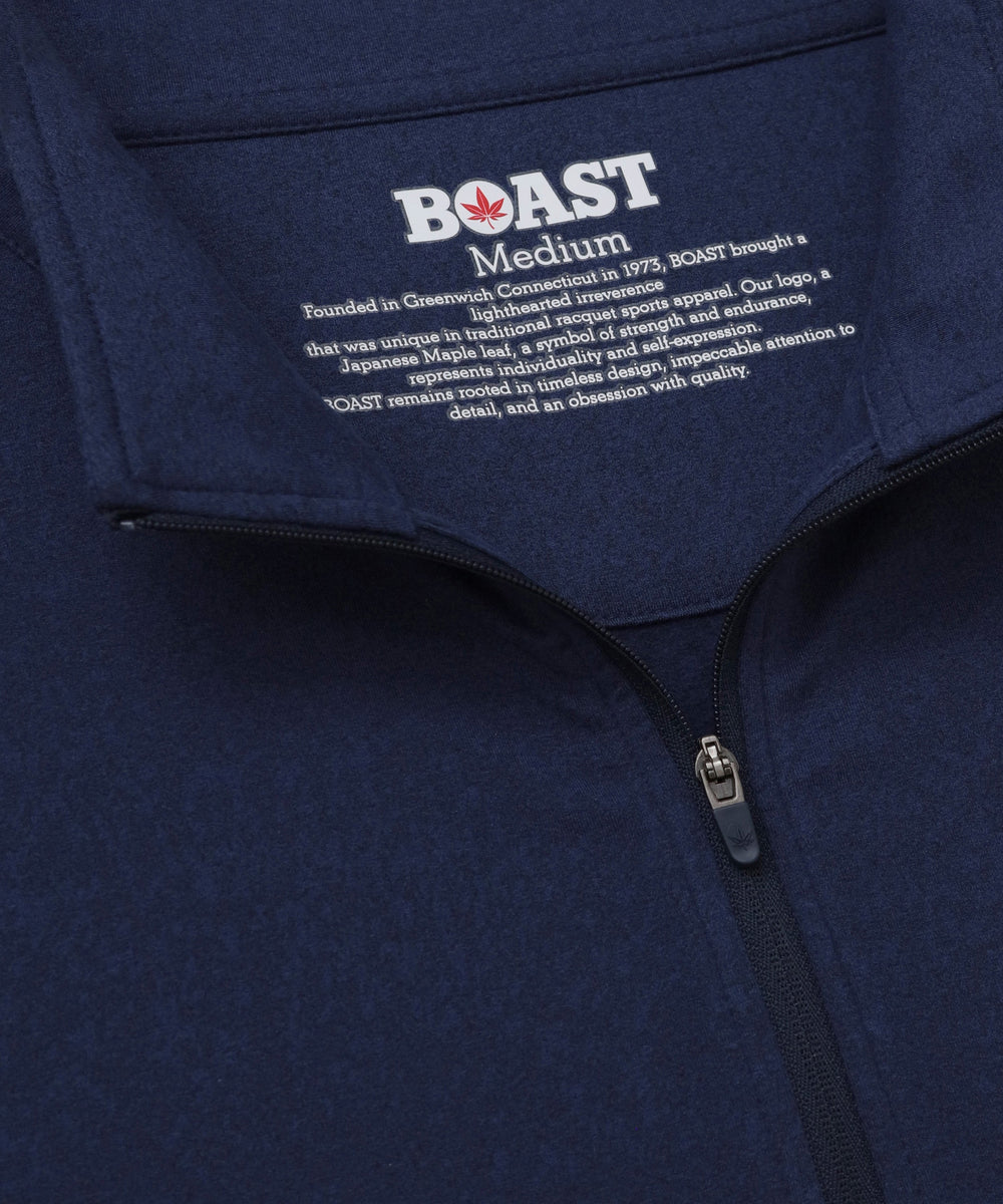 Greenwich Zip in Navy Heather