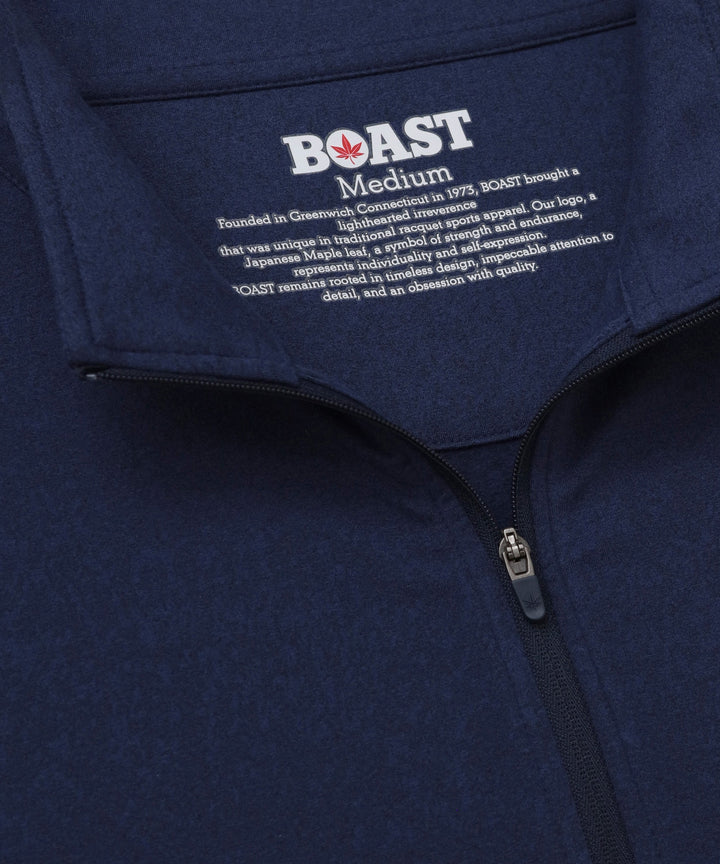 Greenwich Zip in Navy Heather