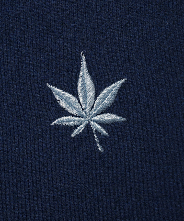 Greenwich Zip in Navy Heather