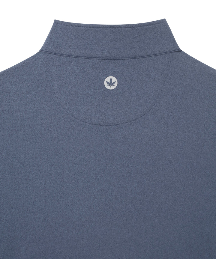 Greenwich Zip in Vintage Blue Heather