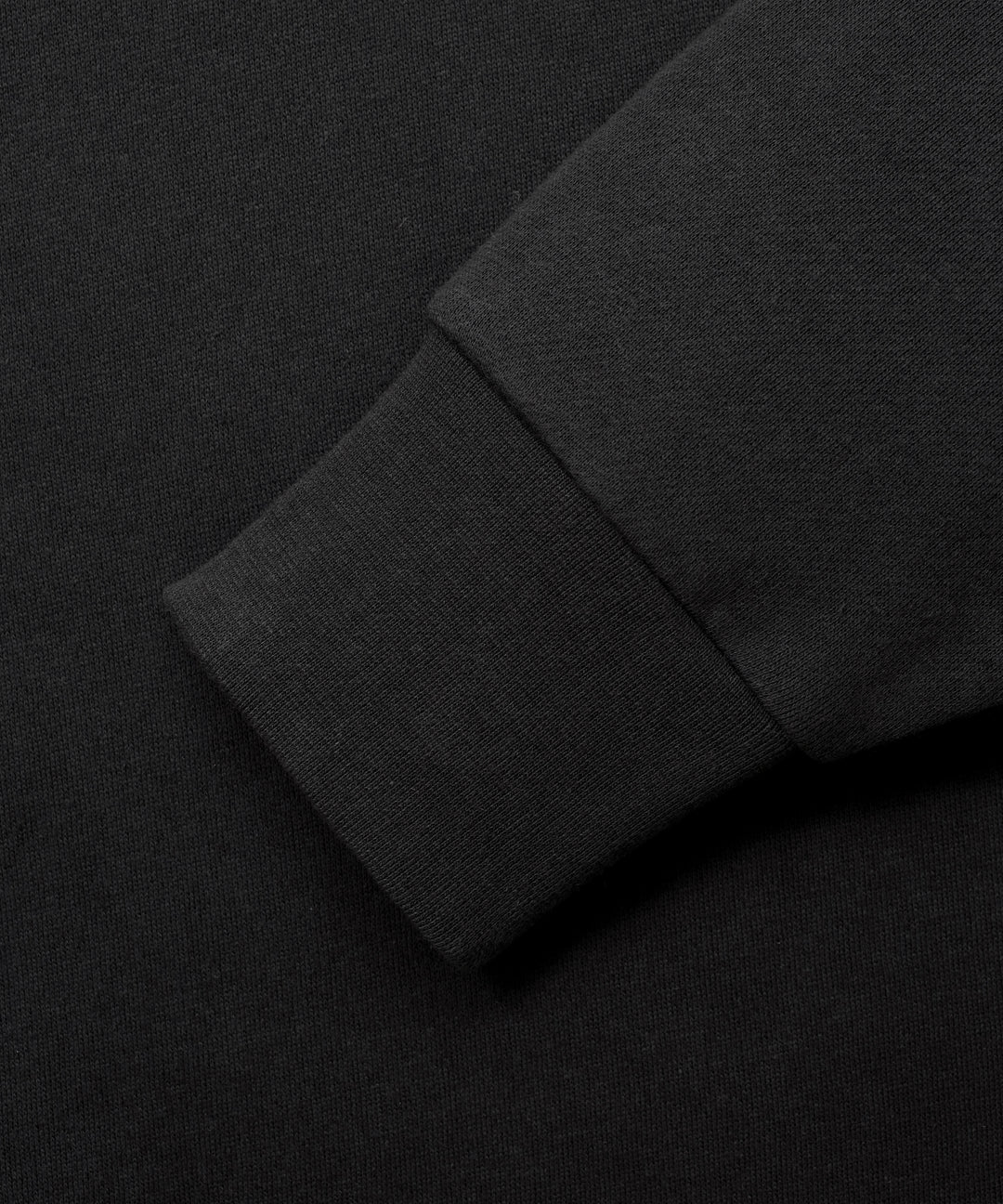 Fleece Crewneck in Black