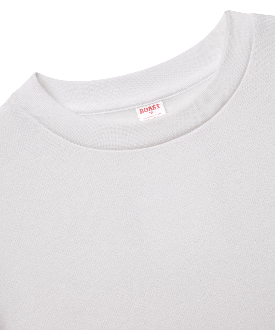Fleece Crewneck in White