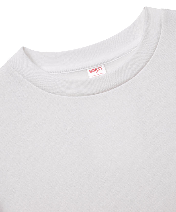 Fleece Crewneck in White