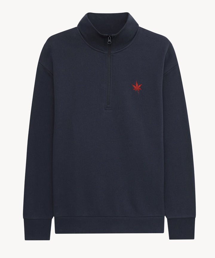 Fleece Zip in Navy