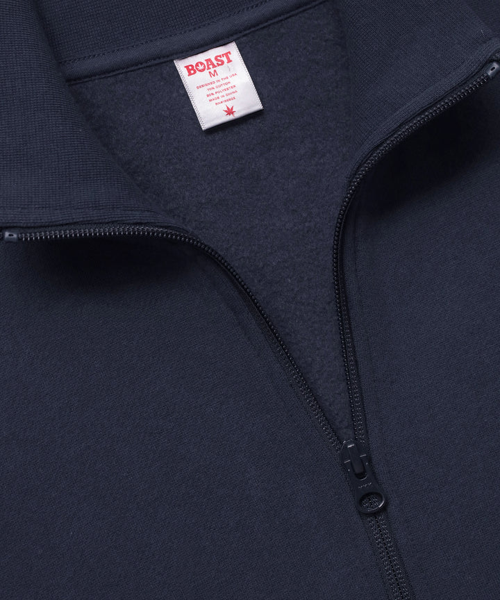 Fleece Zip in Navy
