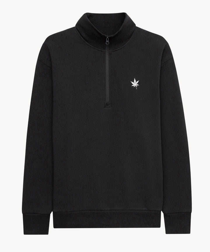 Fleece Zip in Black