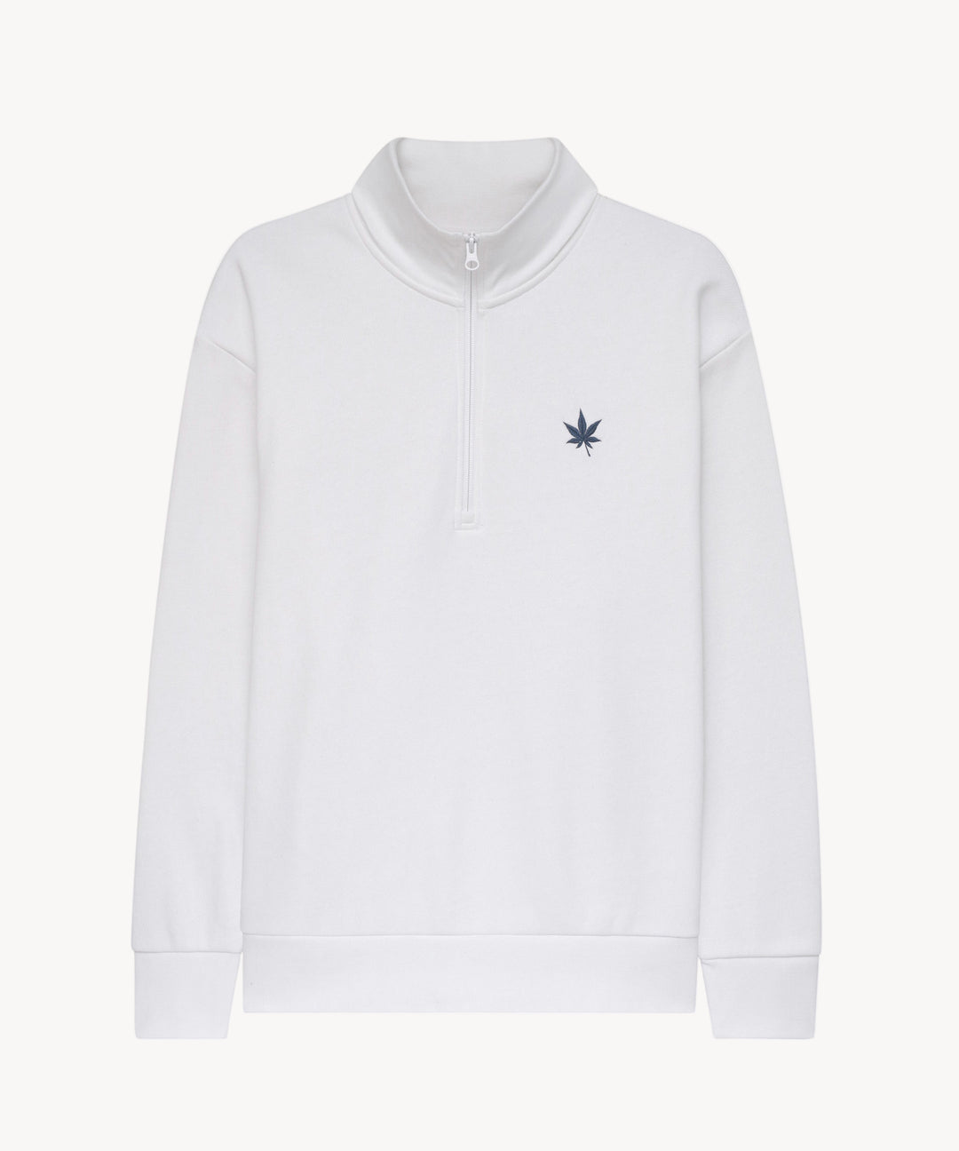 Fleece Zip in White