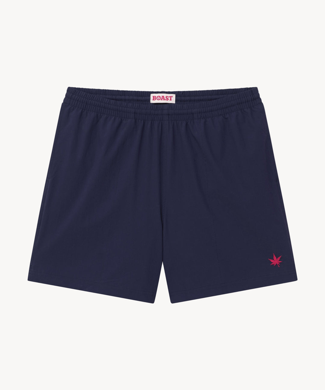 Swim Short in Navy Red Leaf