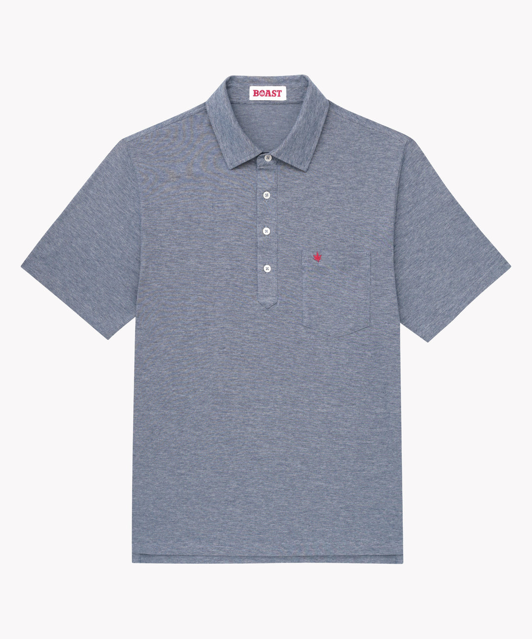Club Polo in Navy Microstripe