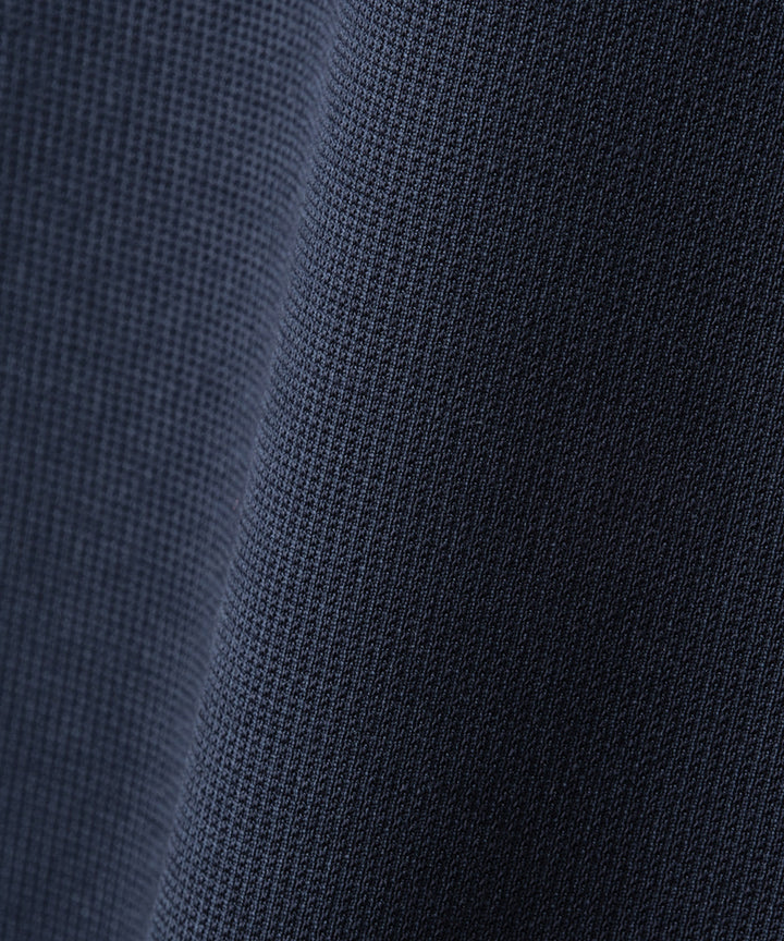Raglan Polo in Navy White Leaf