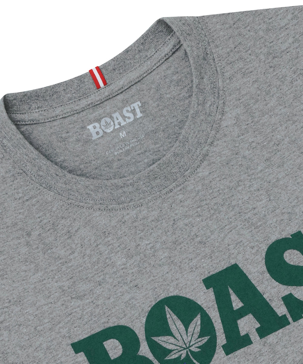 Tee in Heather Grey Green