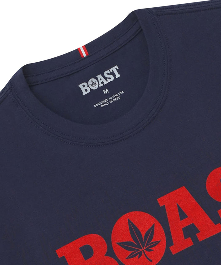 Tee in Navy Red